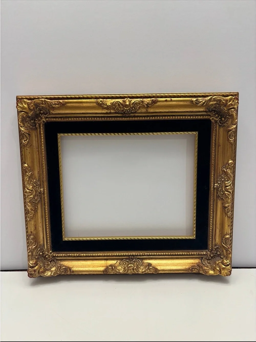 Vintage wooden gold tone picture *glass in included just not shown in the photos